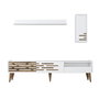 Hanah Home Valensiya Mueble de TV Blanco